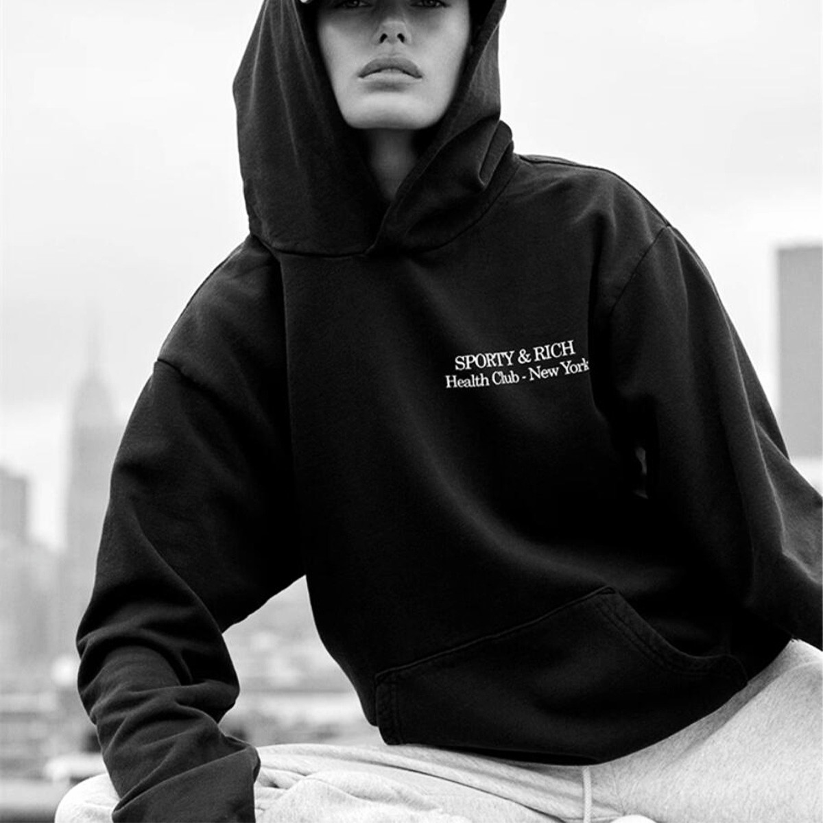 Health Club เสื้อมีฮู้ดโอเวอร์ - Street Style New York Fashion บทวิจารณ์และราคา