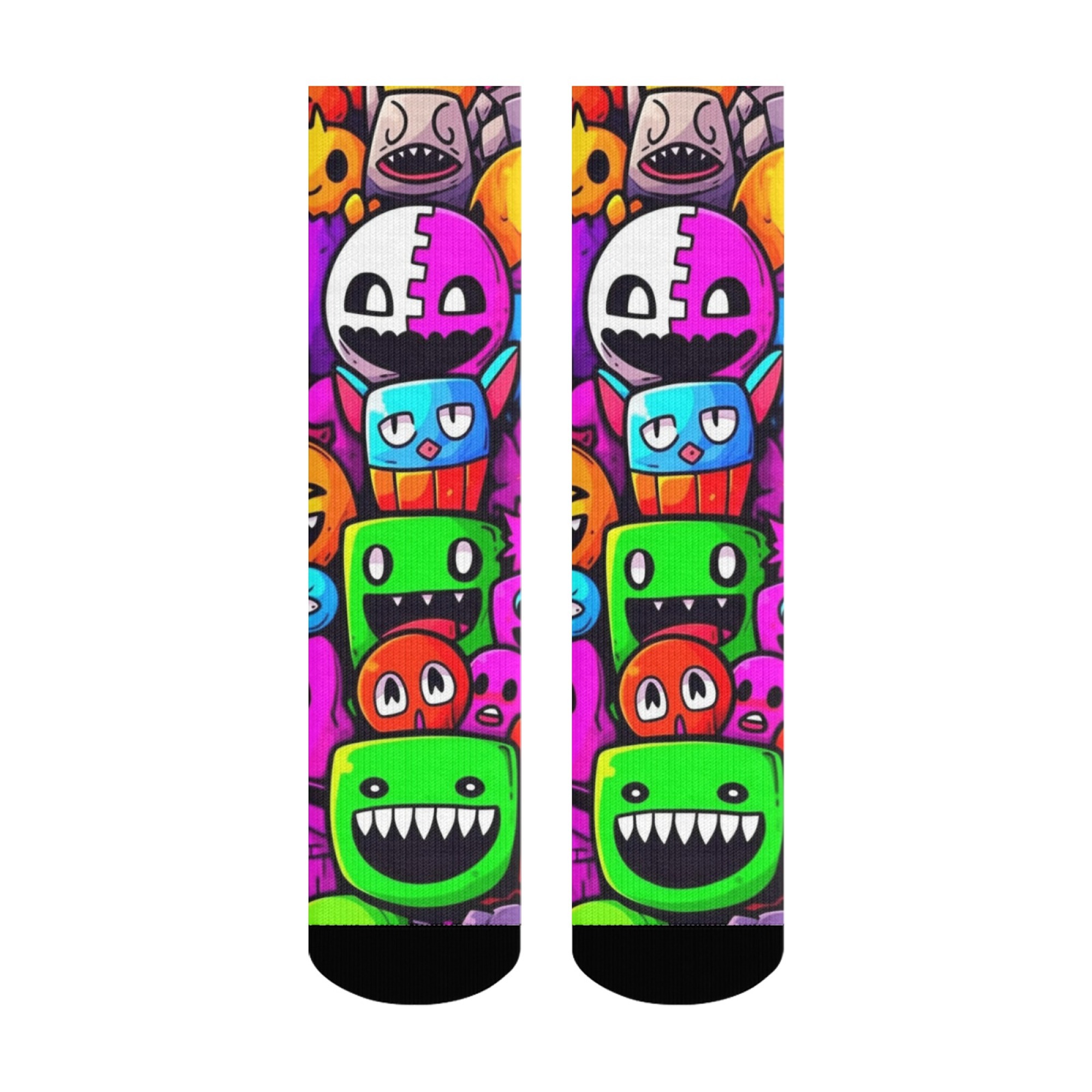 ถุงเท้าผู้ชายลายมอนสเตอร์แปลกใ - Street Fashion Style Youtube บทวิจารณ์และราคา