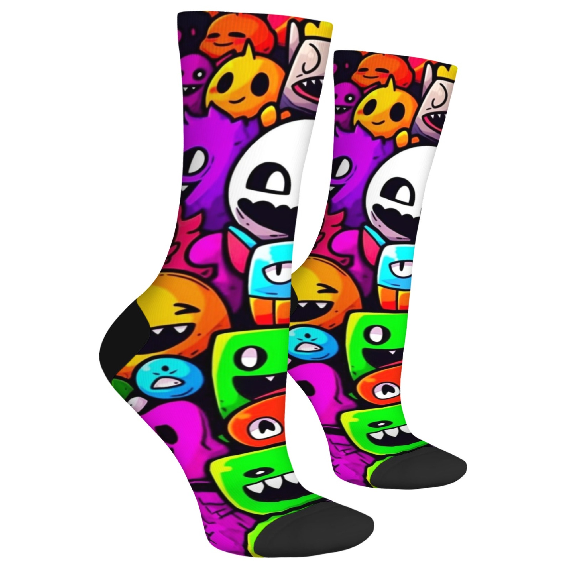 ถุงเท้าผู้ชายลายมอนสเตอร์แปลกใ - Street Fashion Style Youtube บทวิจารณ์และราคา