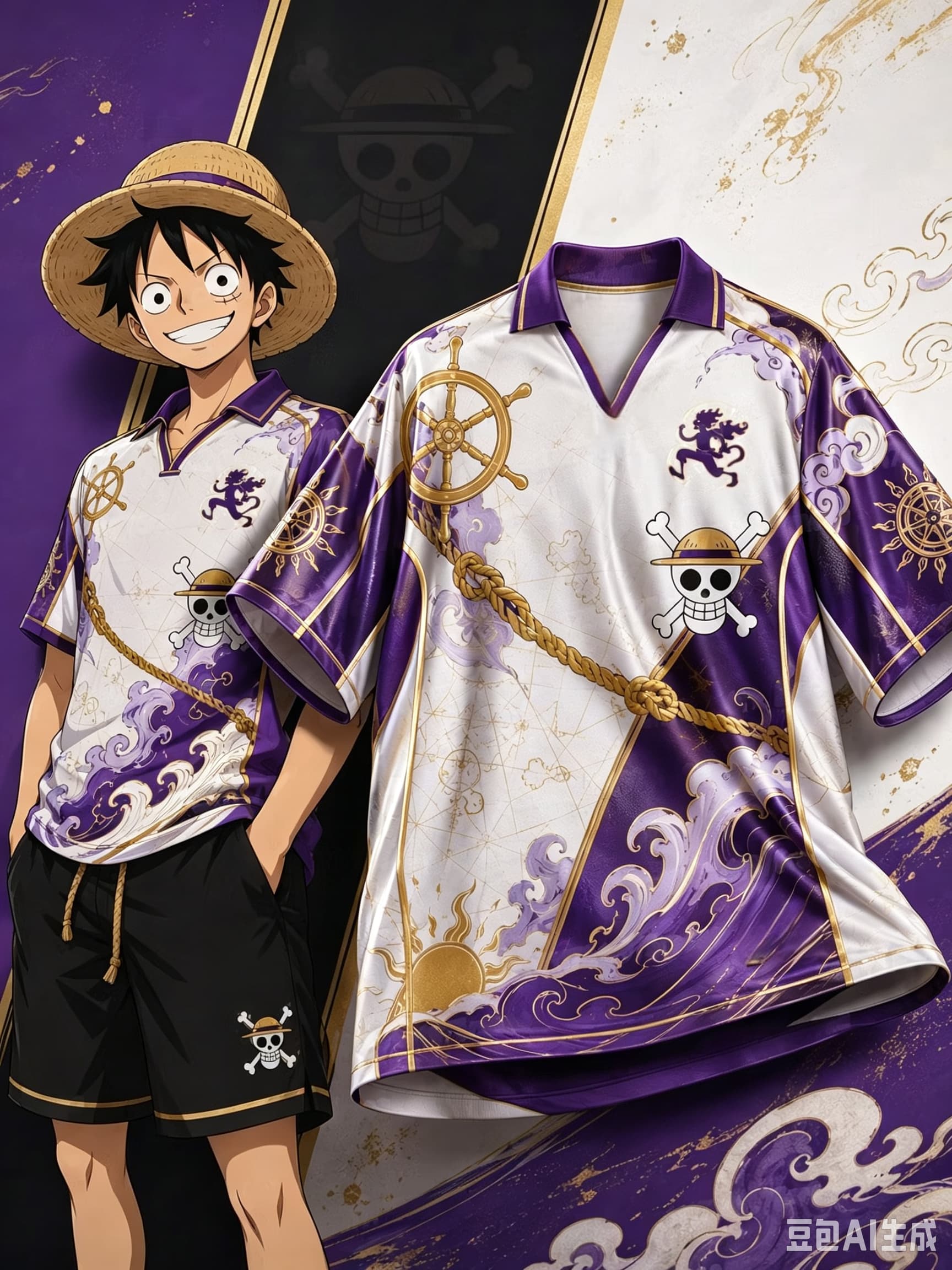 เสื้อฟุตบอลวันพีซ ลูฟี่ เกียร์ - Street Fashion Anime บทวิจารณ์และราคา