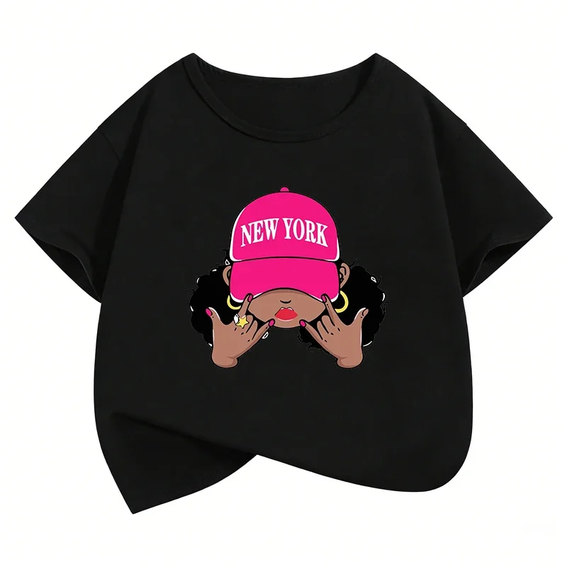 เสื้อยืดพิมพ์ลายการ์ตูนสาวผมหย - Street Style New York Fashion บทวิจารณ์และราคา