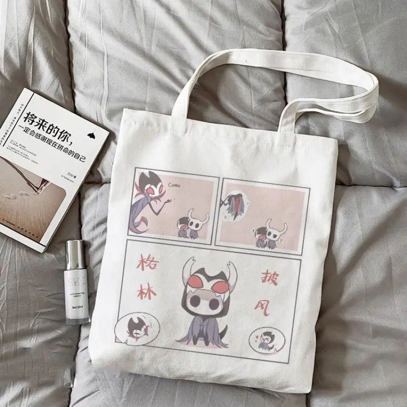 กระเป๋าผ้าแคนวาสลายการ์ตูน Hol - Tote Bag Canvas Print บทวิจารณ์และราคา