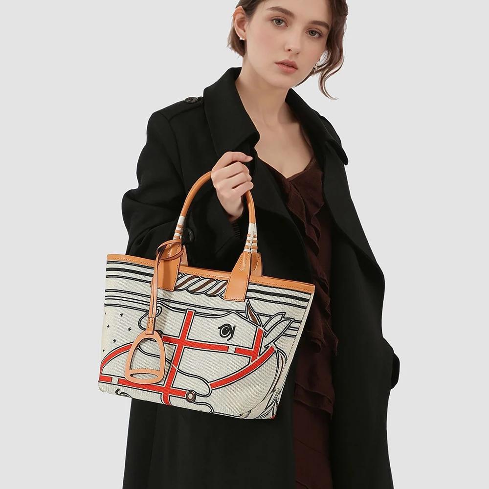 กระเป๋าผ้าแคนวาสผู้หญิง กระเป๋ - Tote Bag Canvas Print บทวิจารณ์และราคา