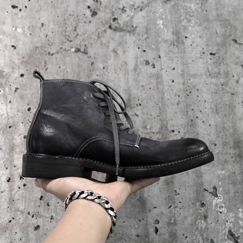 รองเท้าบูทสั้นผู้ชายสไตล์อเมริ - Street Fashion American บทวิจารณ์และราคา