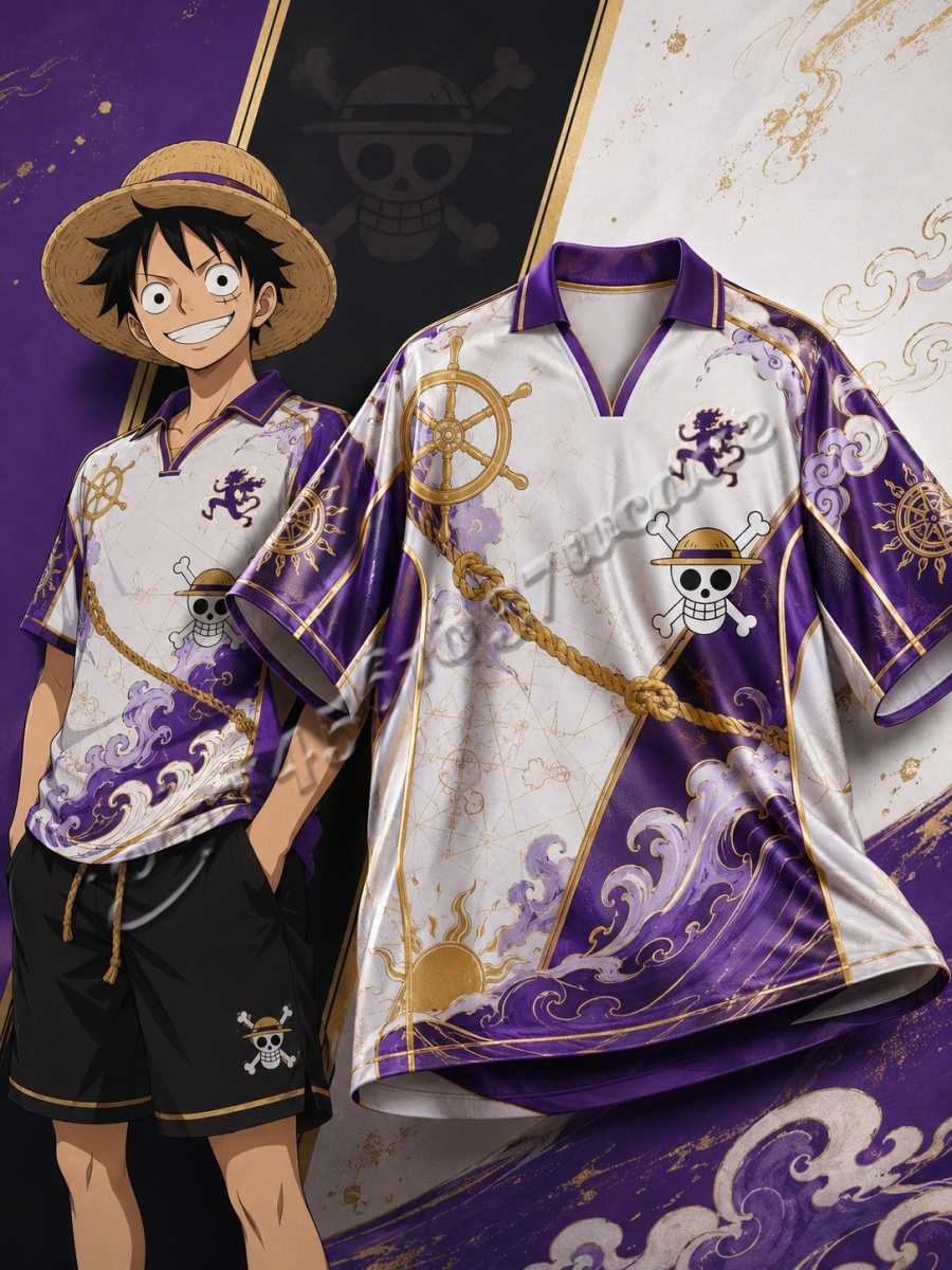 เสื้อฟุตบอลคอปกซีรีส์วันพีซลูฟ - Street Fashion Anime บทวิจารณ์และราคา