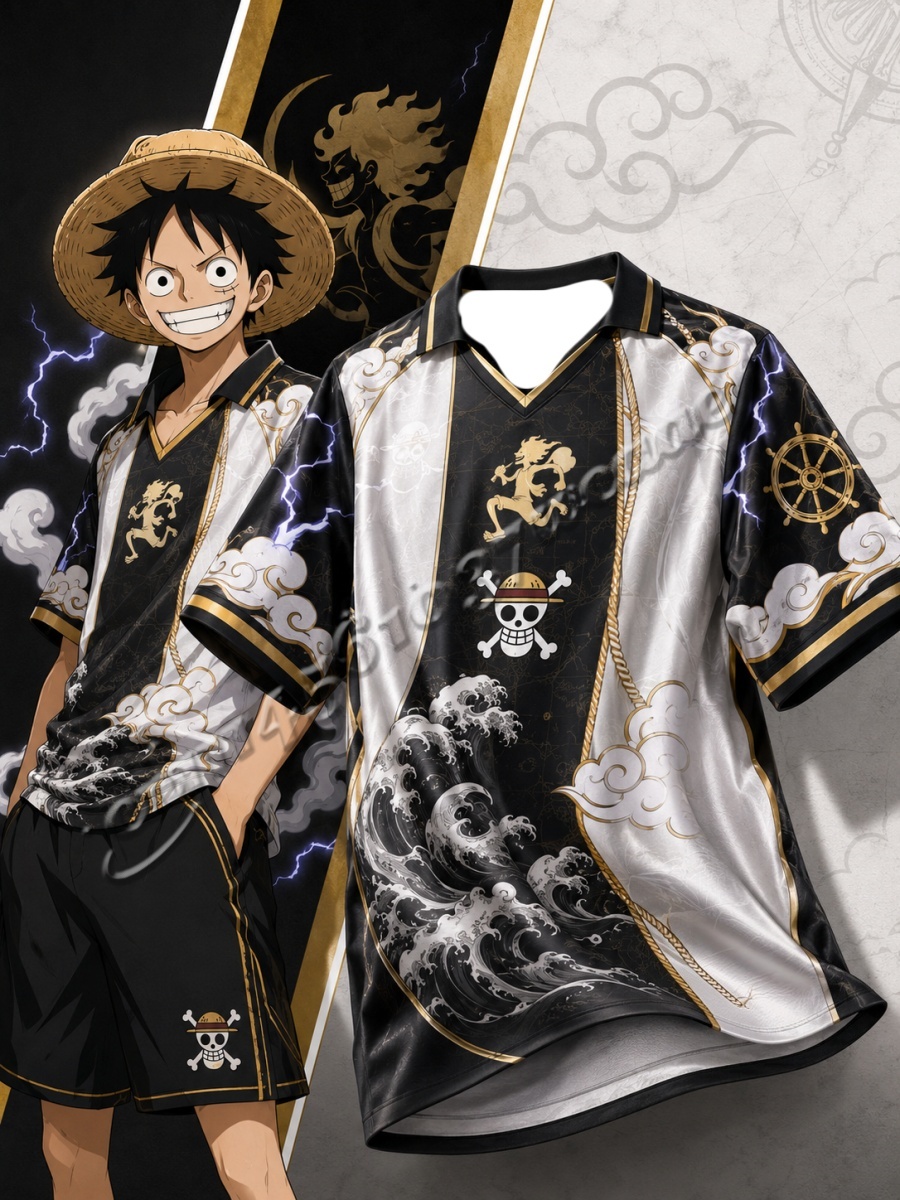 เสื้อฟุตบอลคอปกซีรีส์วันพีซลูฟ - Street Fashion Anime บทวิจารณ์และราคา
