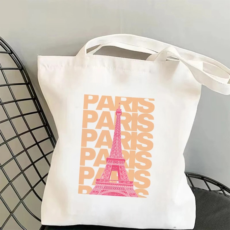 ชิคาโก ลอนดอน หอไอเฟล กระเป๋าผ - Tote Bag Canvas Print บทวิจารณ์และราคา