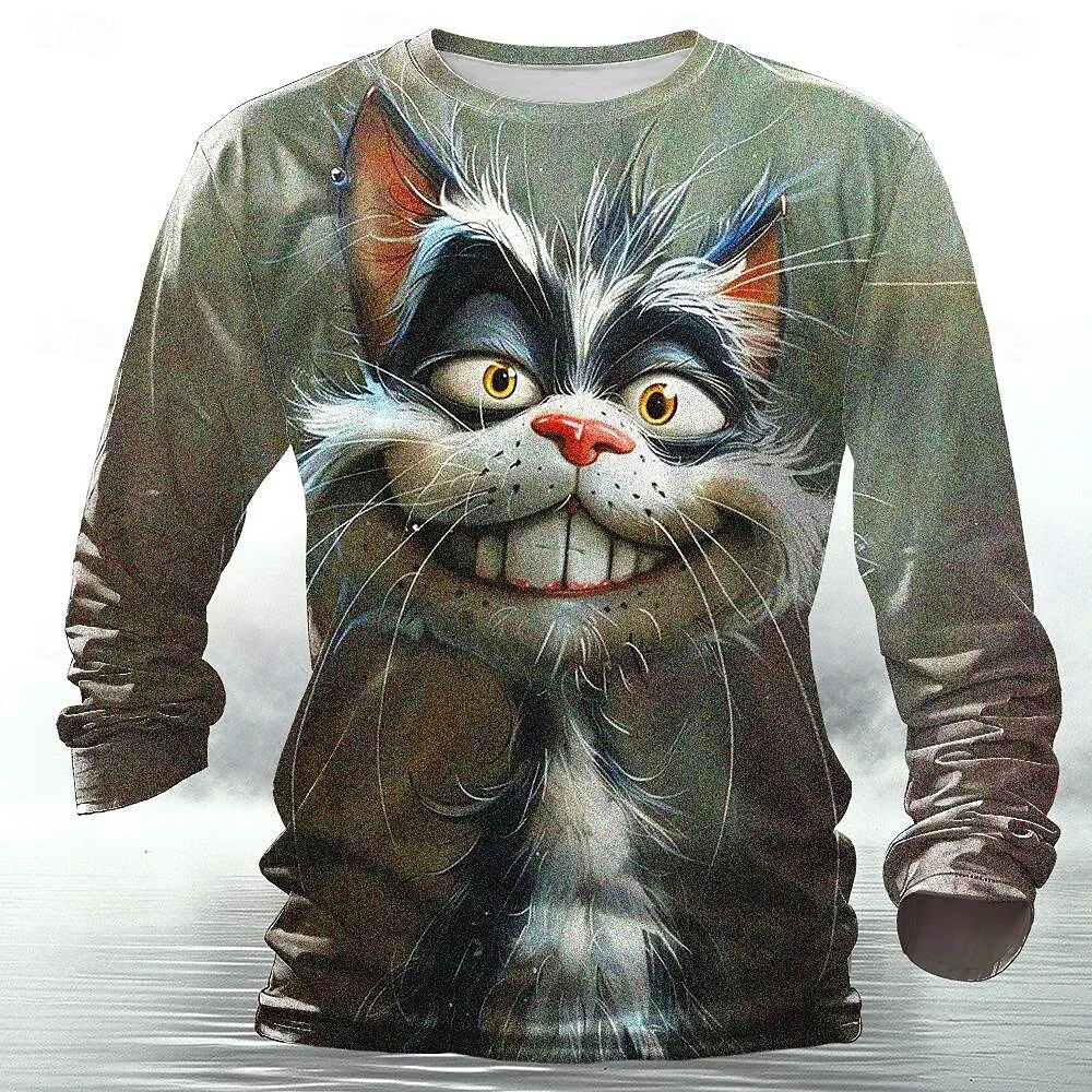 เสื้อยืดผู้ชายลายสัตว์ 3 มิติส - Street Fashion China บทวิจารณ์และราคา