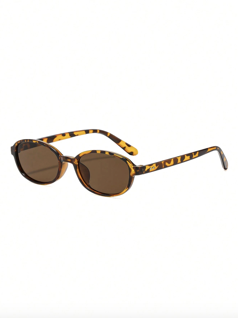 แว่นกันแดดทรงสี่เหลี่ยมวงรีลาย - Street Fashion Look บทวิจารณ์และราคา