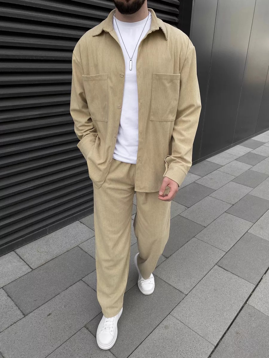 ชุดเซ็ตสองชิ้นผ้าลูกฟูกสำหรับผ - Street Fashion China บทวิจารณ์และราคา