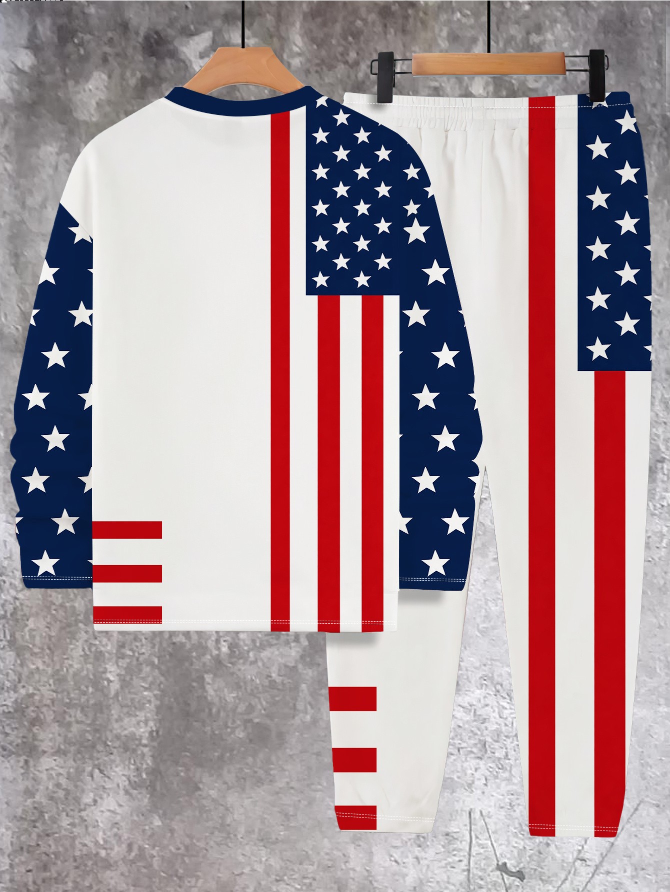 ชุดเสื้อสเวตเตอร์คอกลมผู้ชายพิ - Street Fashion American บทวิจารณ์และราคา