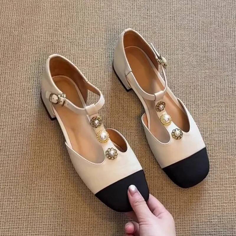 รองเท้าส้นสูงหัวเหลี่ยมสำหรับผ - Street Fashion Women บทวิจารณ์และราคา