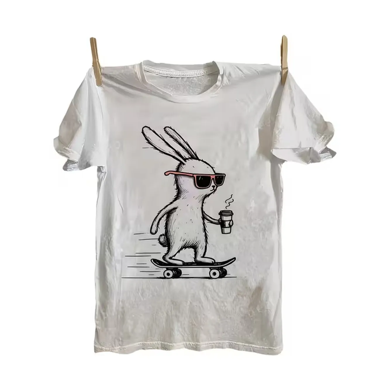 เสื้อยืดบุรุษ สีขาว ผ้าฝ้ายแท้ - Street Fashion Anime บทวิจารณ์และราคา