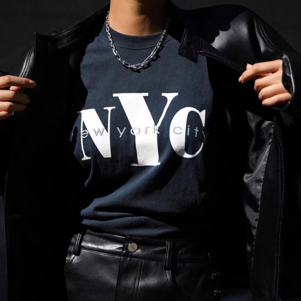 เสื้อยืดพิมพ์ลายตัวอักษรเมืองน - Street Style New York Fashion บทวิจารณ์และราคา