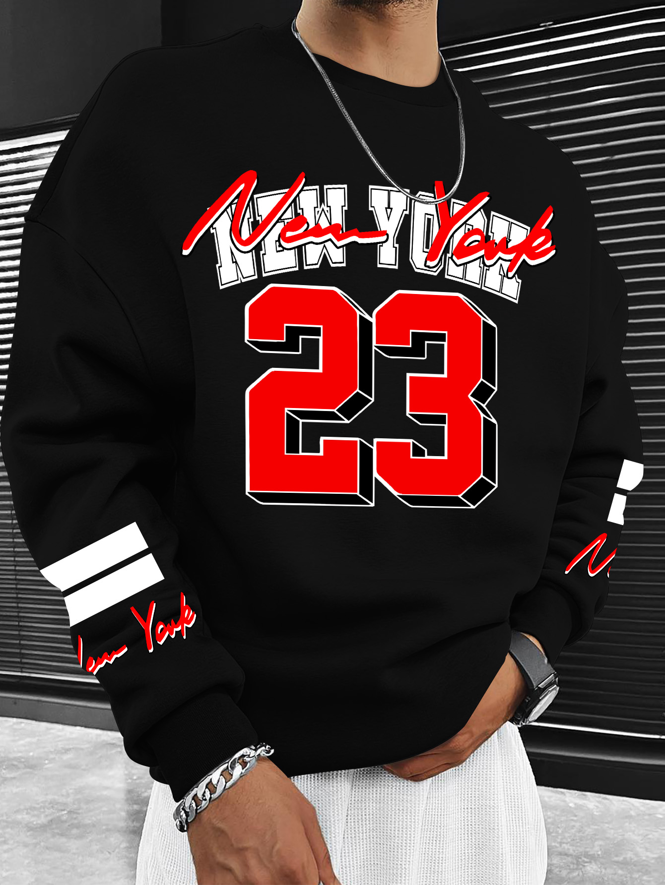 เสื้อสเวตเตอร์แฟชั่นสำหรับผู้ช - Street Style New York Fashion บทวิจารณ์และราคา