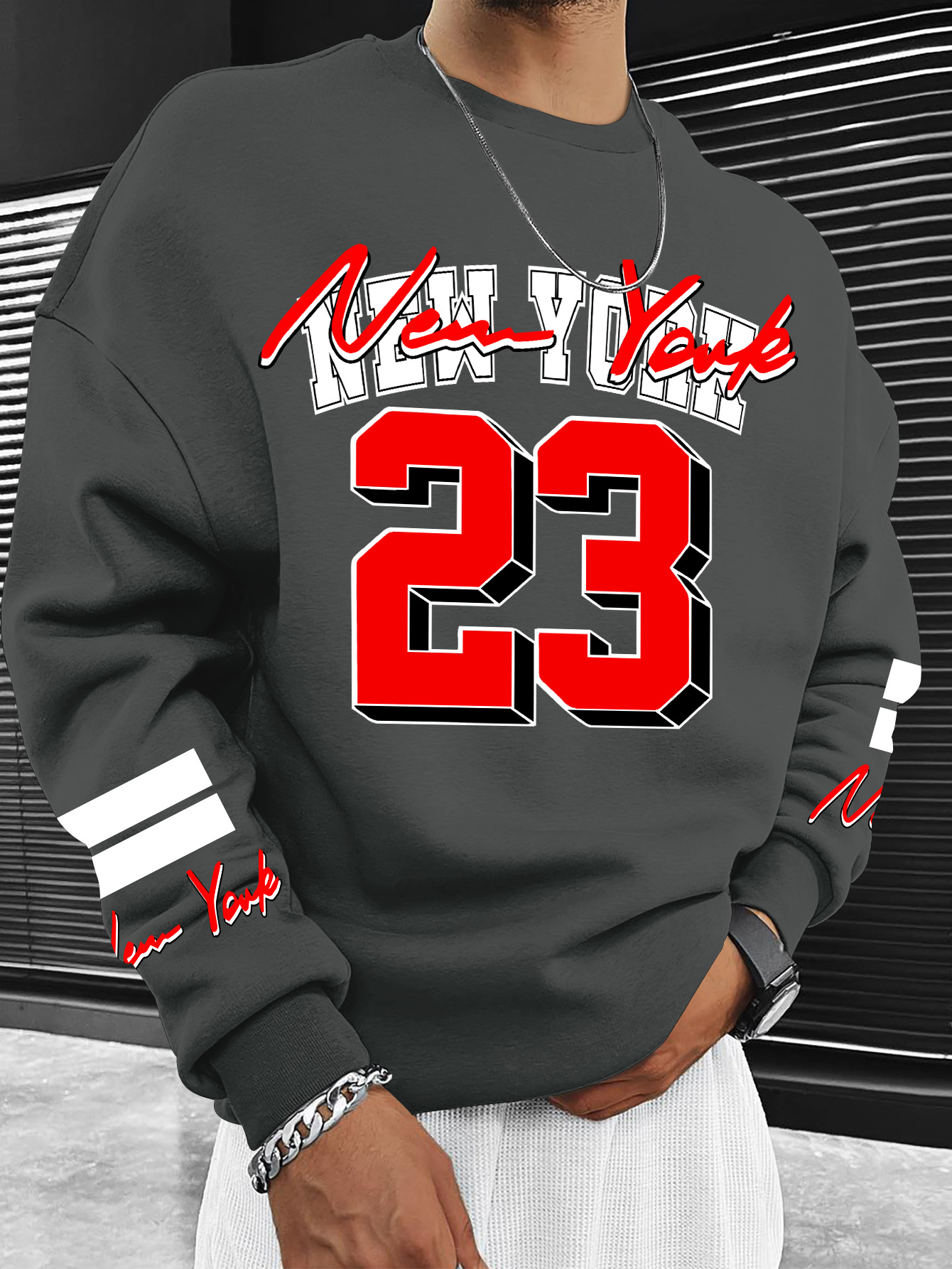 เสื้อสเวตเตอร์แฟชั่นสำหรับผู้ช - Street Style New York Fashion บทวิจารณ์และราคา