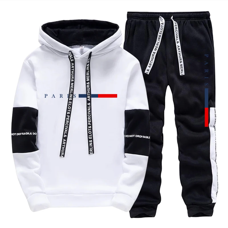 ชุดเซ็ตผู้ชาย/เสื้อฮู้ด/กางเกง - Street Fashion China บทวิจารณ์และราคา