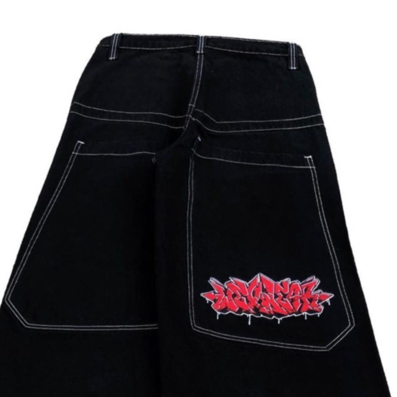 กางเกงยีนส์ทรงหลวมสไตล์ฮิปฮอปอ - Street Fashion American บทวิจารณ์และราคา