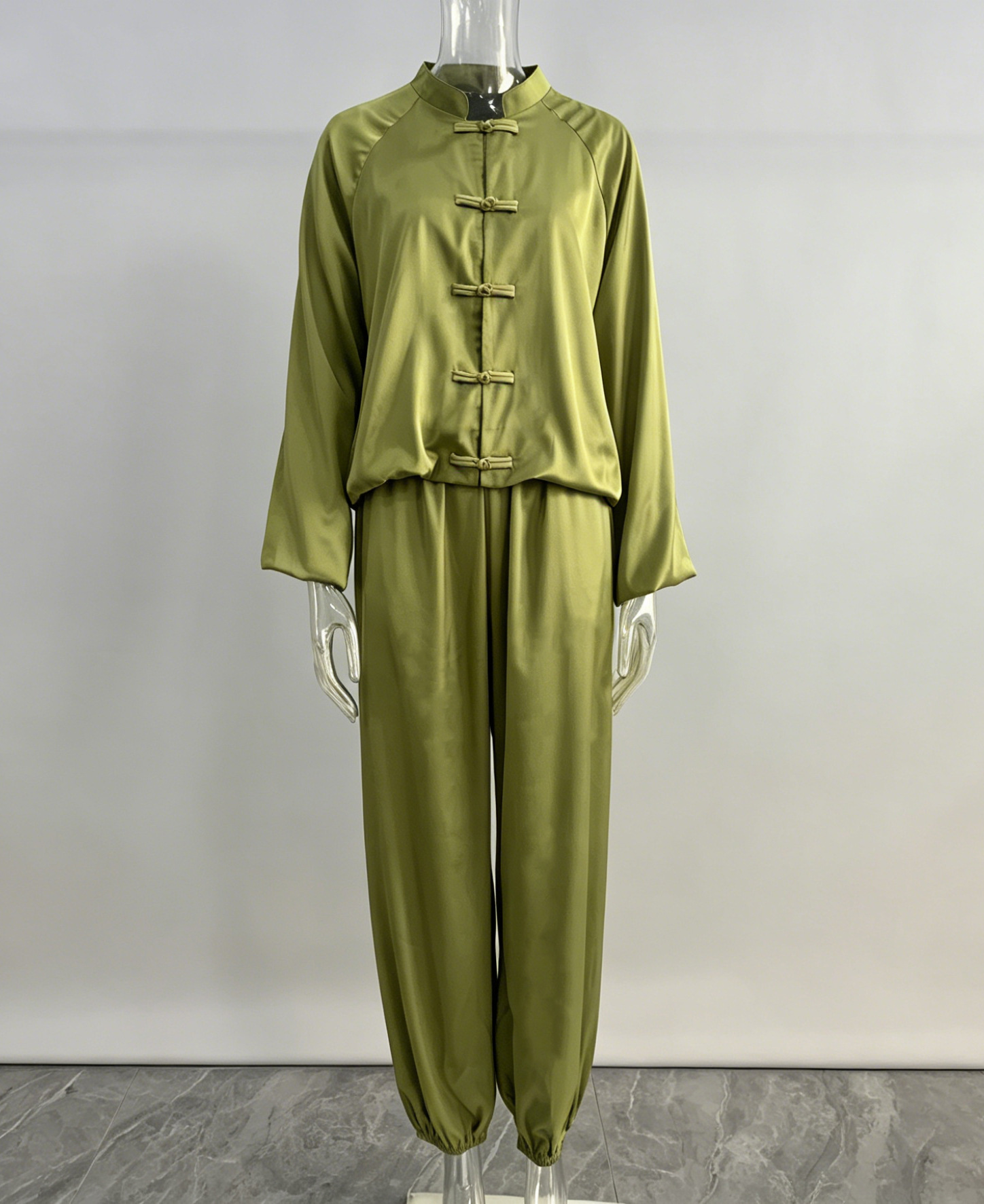 ชุดเซ็ตสองชิ้นติดกระดุมแบบต่อผ - Street Fashion In Chinese บทวิจารณ์และราคา