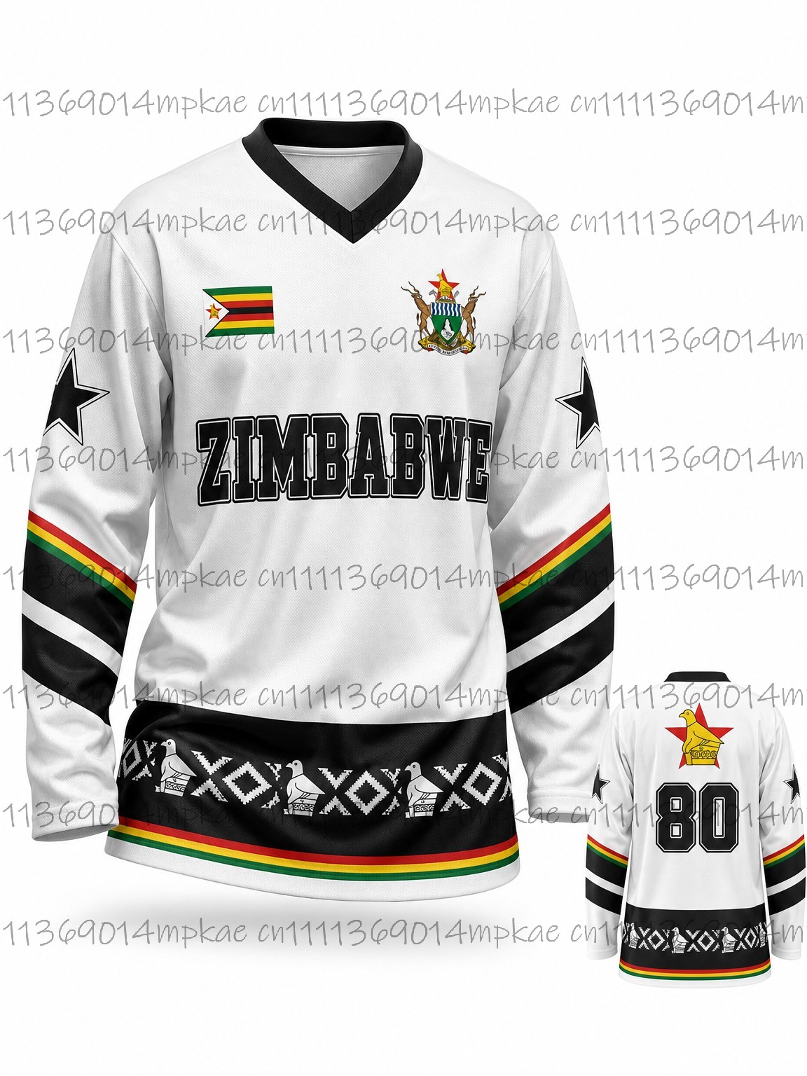 เสื้อยืดแขนยาวคอวีพิมพ์ลายสไตล - Street Fashion China บทวิจารณ์และราคา